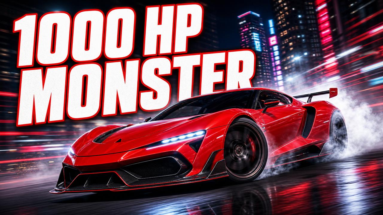 Cars thumbnail idea — 1000 HP Monster