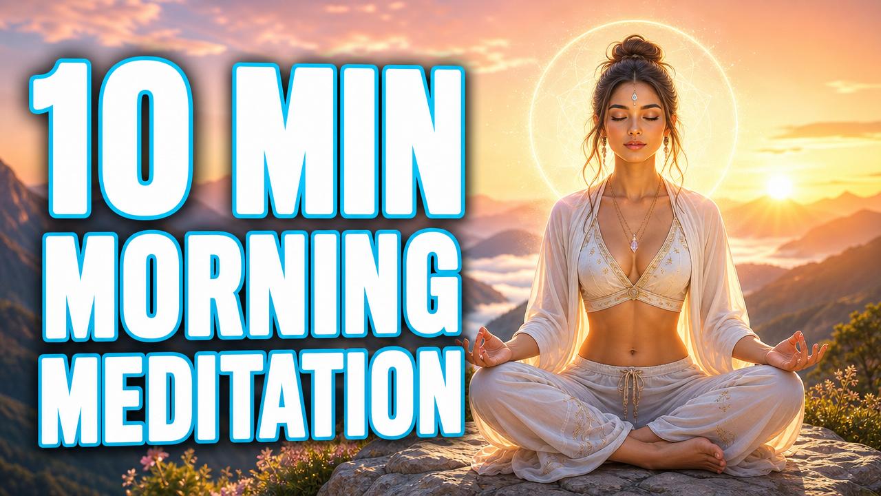 Wellness thumbnail idea — 10 Min Morning Meditation