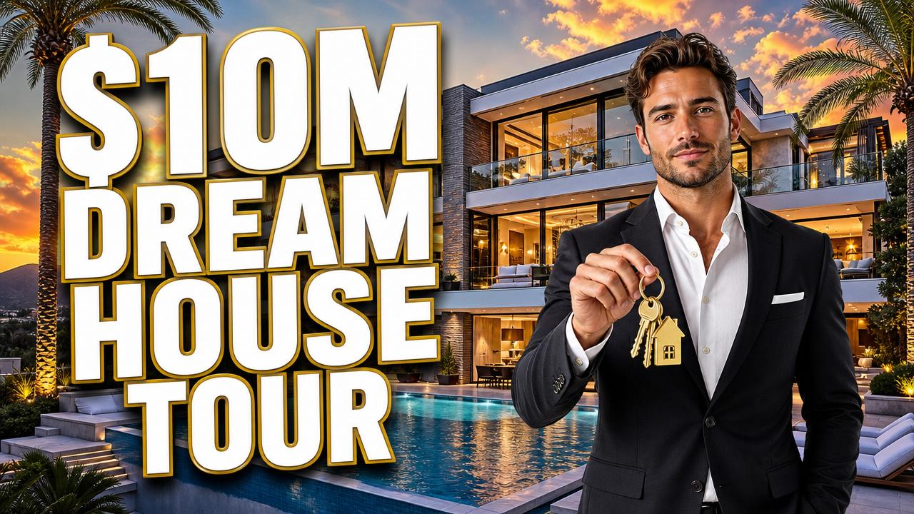 Real Estate thumbnail idea — $10M Dream House Tour