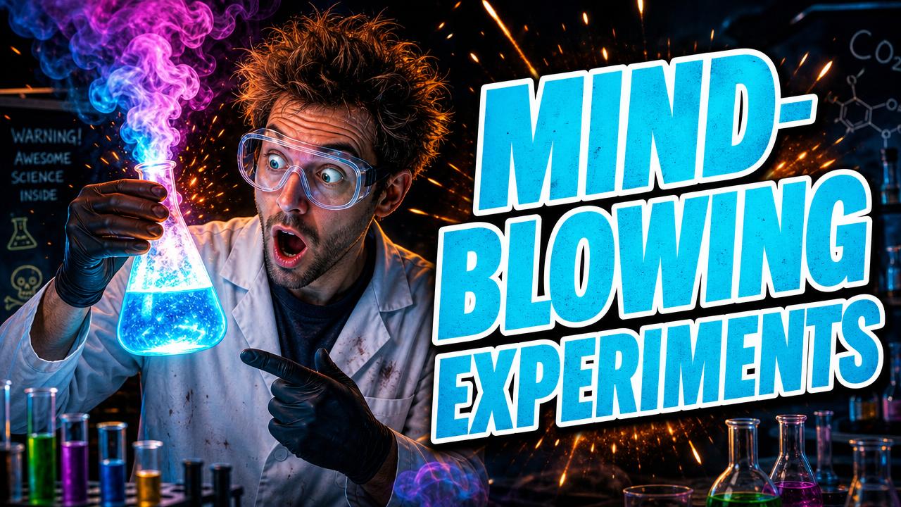 Science thumbnail idea — Mind-Blowing Experiments
